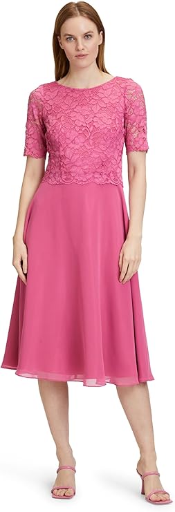 Women's handmade evening dress Vera Mont, pink