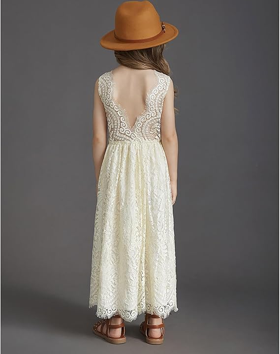 Bibihou Princess lace dress, ecru