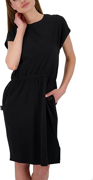 Alife &amp; Kickin Women's cotton sporty-elegant dress, black 