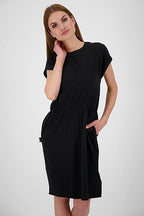Alife &amp; Kickin Women's cotton sporty-elegant dress, black 