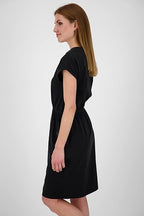 Alife &amp; Kickin Women's cotton sporty-elegant dress, black 