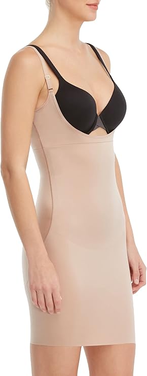 Дамско оформящо боди SPANX с отворен бюст, бежово