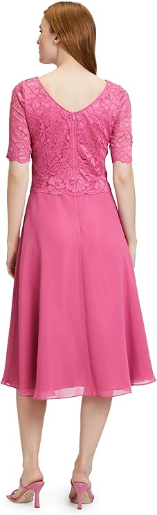Women's handmade evening dress Vera Mont, pink