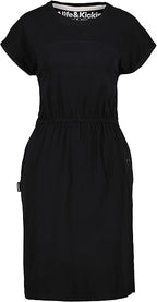 Alife &amp; Kickin Women's cotton sporty-elegant dress, black 