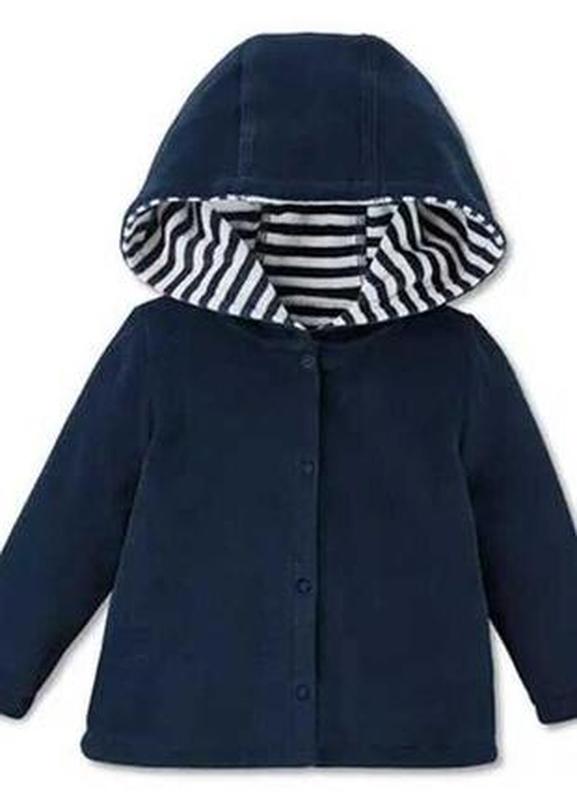 Set of 2 children's long-sleeved T-shirts, blue 