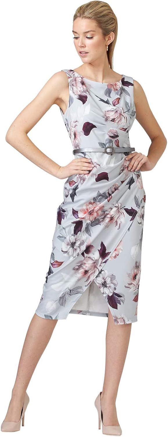 JOSEPH RIBKOFF Sleeveless floral dress