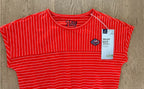 Children's sleeveless cotton dress, orange 