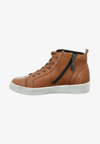 Gerry Weber women's high-top sneakers, cognac