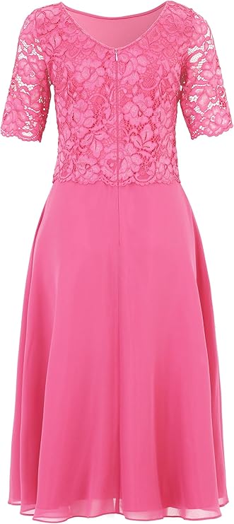 Women's handmade evening dress Vera Mont, pink