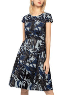 Apart Women's flared jacquard dress, multi-colored