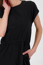 Alife &amp; Kickin Women's cotton sporty-elegant dress, black 