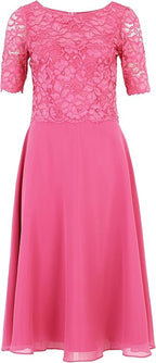 Women's handmade evening dress Vera Mont, pink