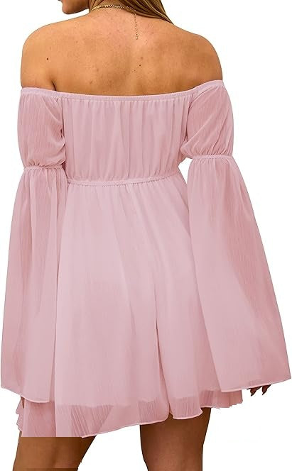 Women's summer mini dress/tunic Nia, pink