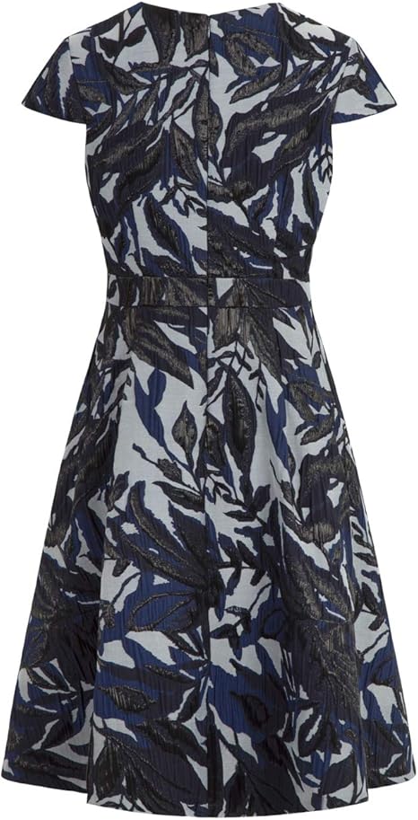Apart Women's flared jacquard dress, multi-colored