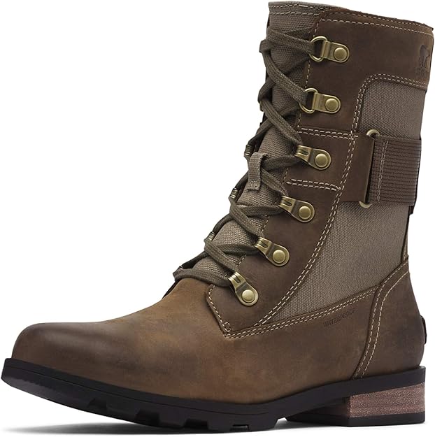 Sorel Emelie Conquest women's waterproof boots, brown