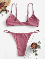 Zaful Two-piece swimsuit with decorative ring