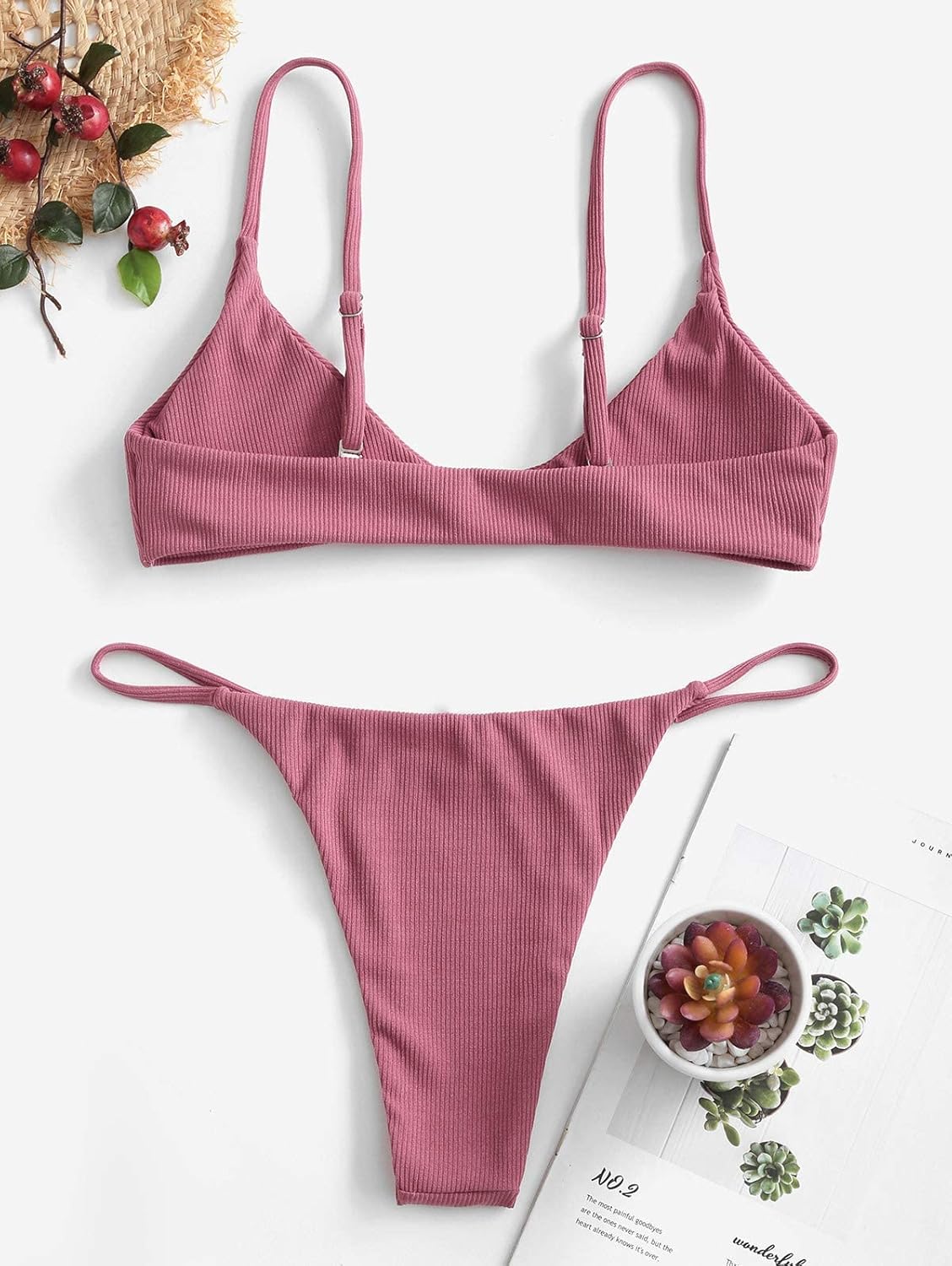 Zaful Two-piece swimsuit with decorative ring
