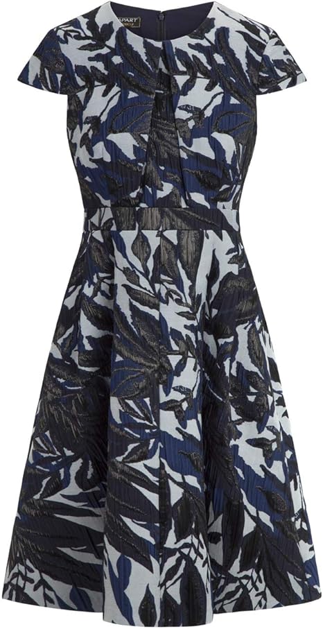 Apart Women's flared jacquard dress, multi-colored