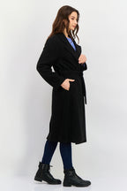 Women's wool coat with cashmere, light brown 