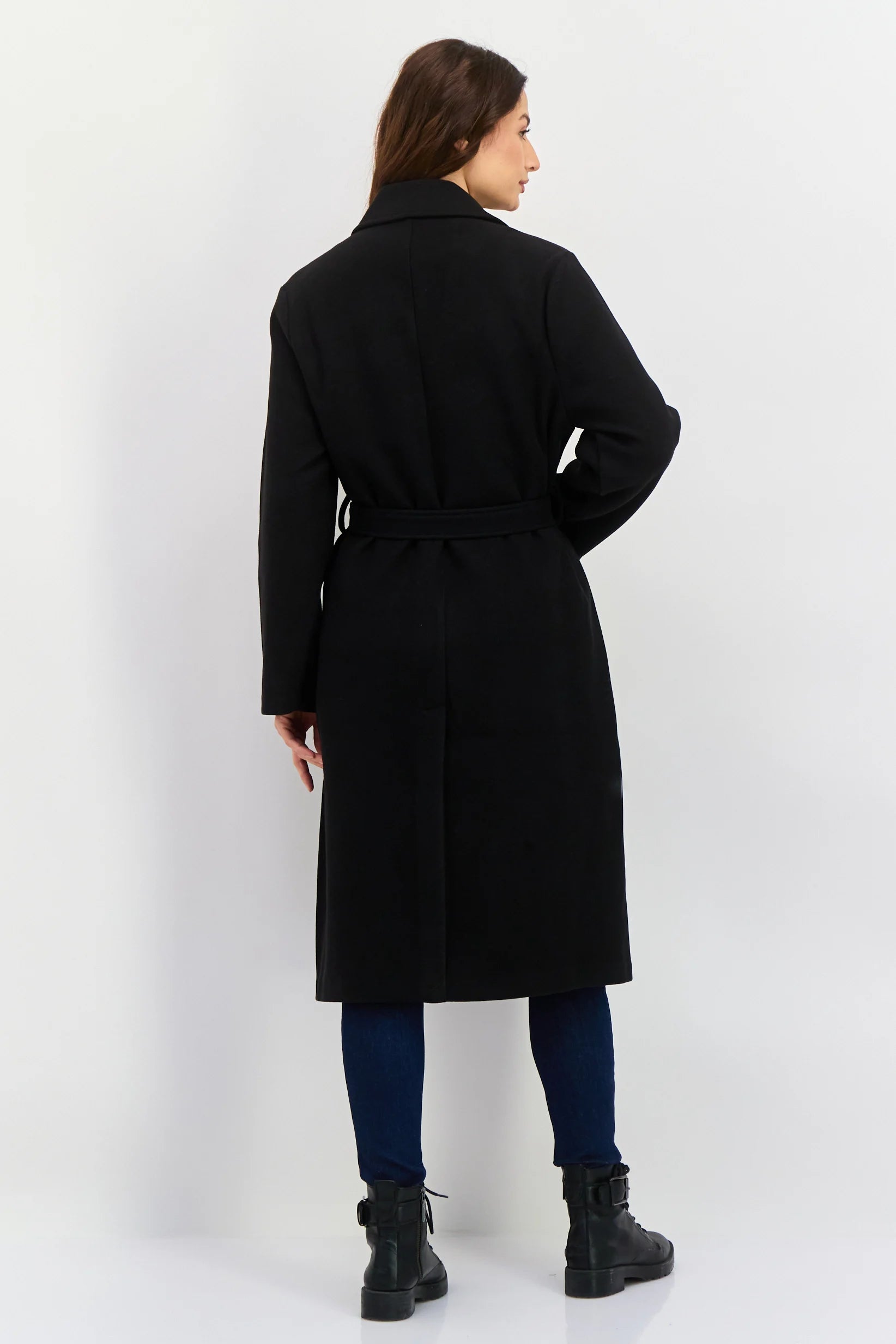 Women's wool coat with cashmere, light brown 