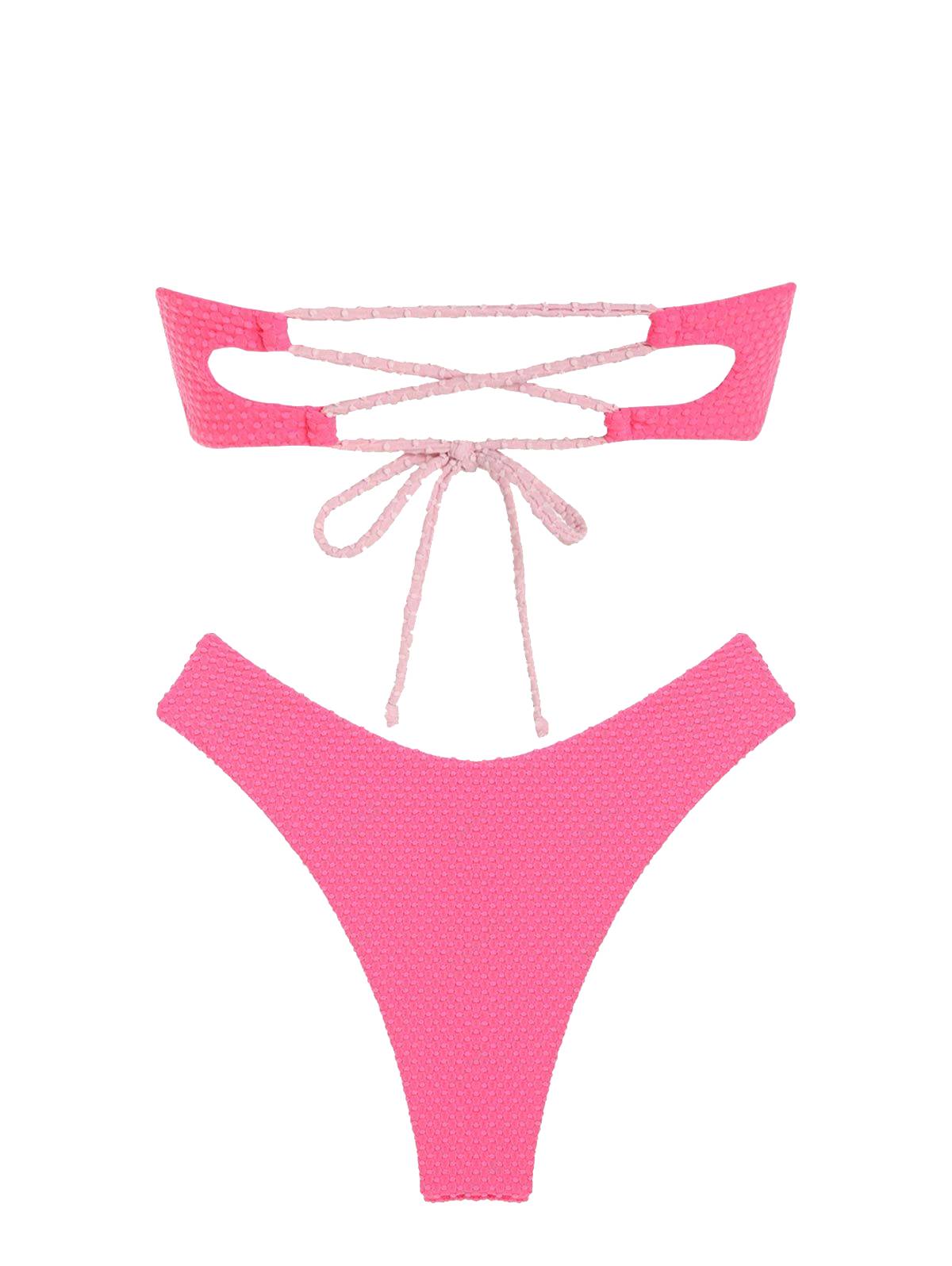 Zaful Two-piece swimsuit with decoration, multi-colored
