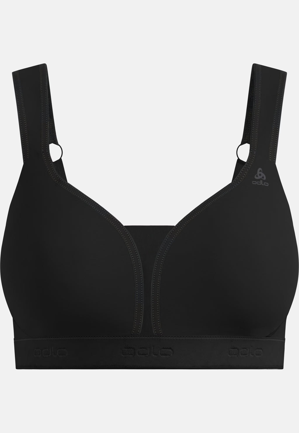 Дамски спортен сутиен с подплънки ODLO High support, черен
