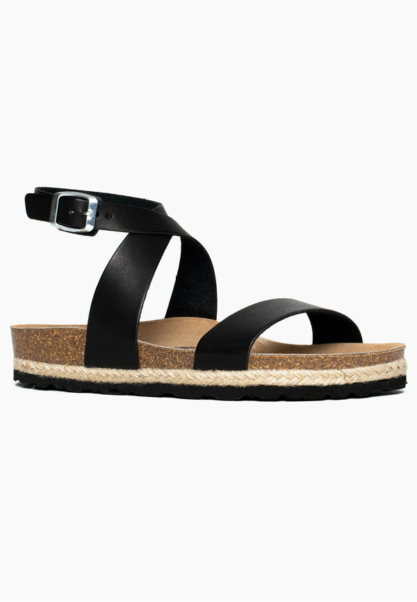 Дамски черни сандали SUNBAY