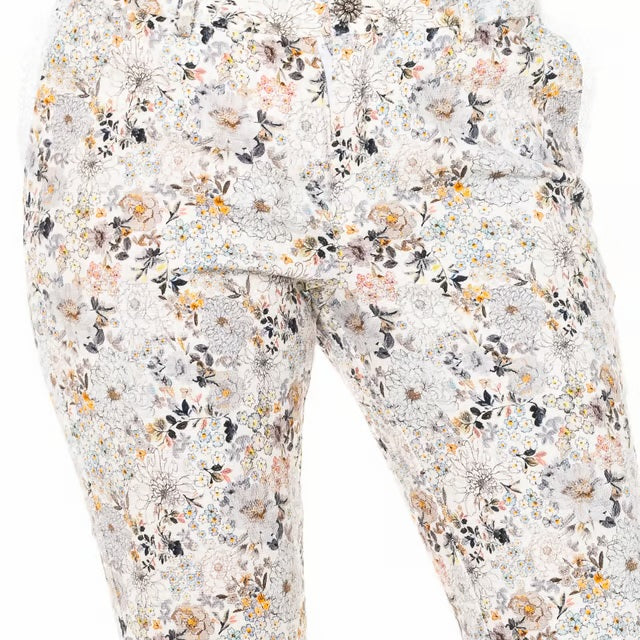 La Martina Women's 7/8 cotton pants with print