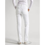 Women's cotton jeans PEPE JEANS slim leg, white 