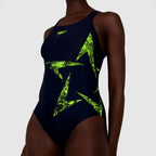 Speedo Boomstar Placement Racerback One Piece Swimsuit