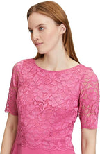 Women's handmade evening dress Vera Mont, pink