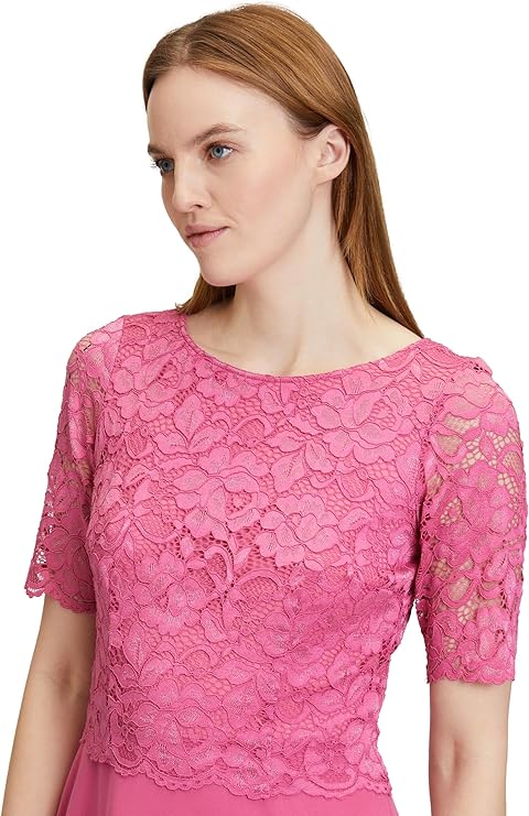 Women's handmade evening dress Vera Mont, pink