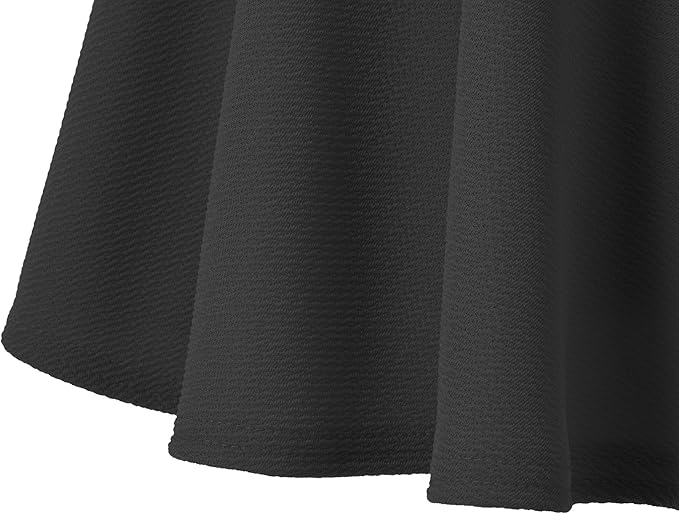 Urban CoCo Women's flared knee-length skirt, black