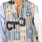 Дамски елек с принт и пастелни тонове Desigual Women's Letters