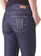 Tommy Hilfiger Women's straight-leg jeans, navy blue