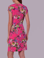 Betty Barclay Women's elegant dress, pink with flowers