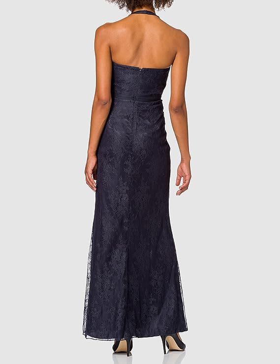 Vera Mont Evening dress with lace, dark blue