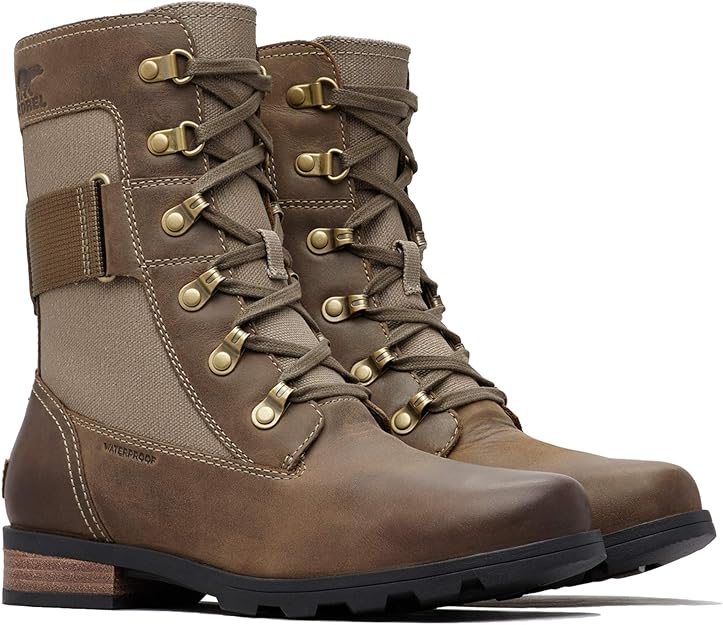 Sorel Emelie Conquest women's waterproof boots, brown