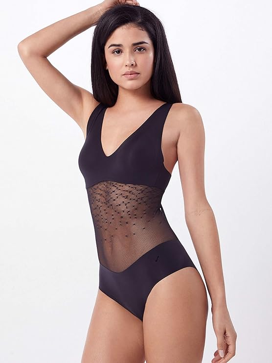 Women's seamless shaping bodysuit Sloggi S ZF Signature, black
