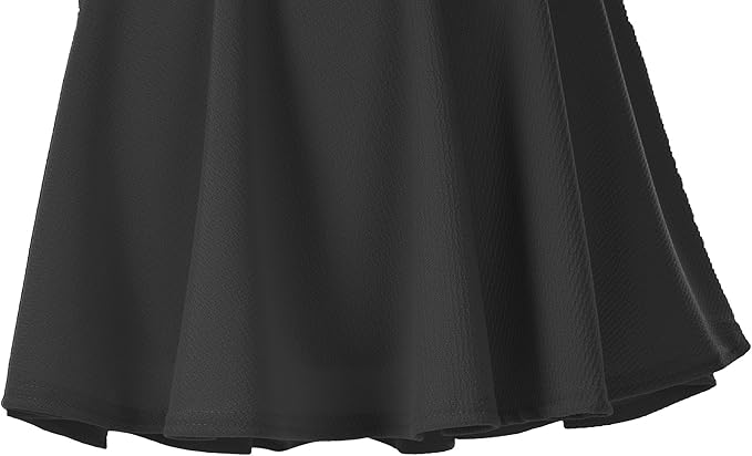 Urban CoCo Women's flared knee-length skirt, black