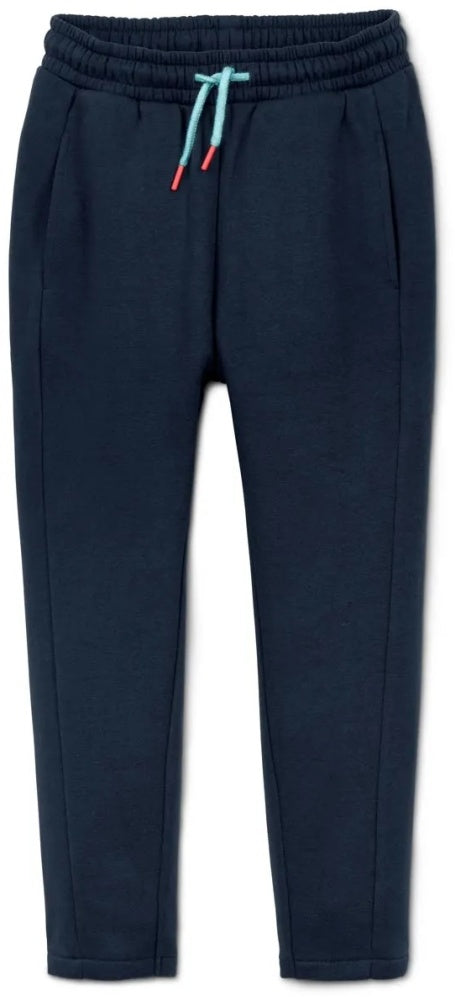 Children's cotton pants for boys, dark blue 