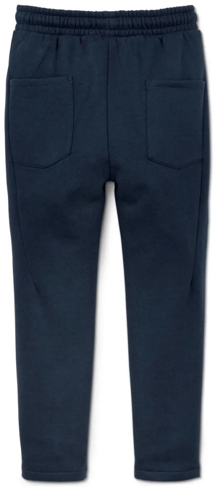 Children's cotton pants for boys, dark blue 