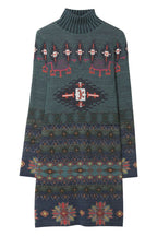 Desigual Women's elastic knitted short dress, multi-colored