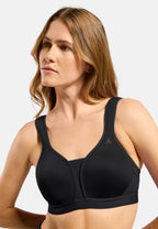 Дамски спортен сутиен с подплънки ODLO High support, черен