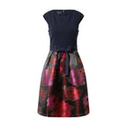 Apart Women's elegant dress, dark blue