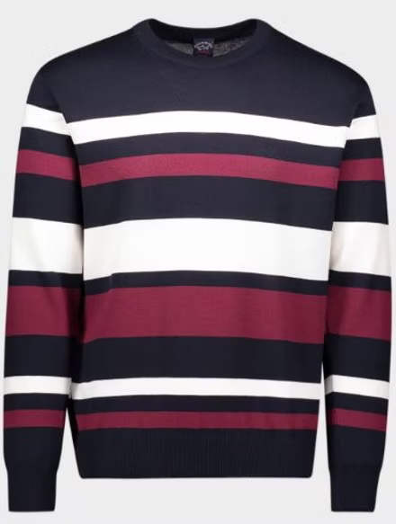 Paul &amp; Shark Men's cotton sweater, striped