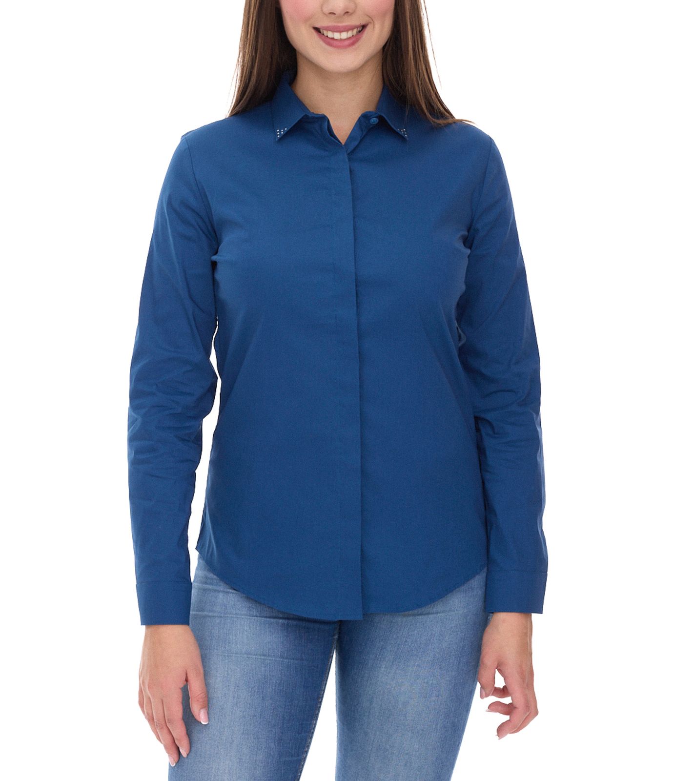 Women's shirt Vestino with pebbles, dark blue