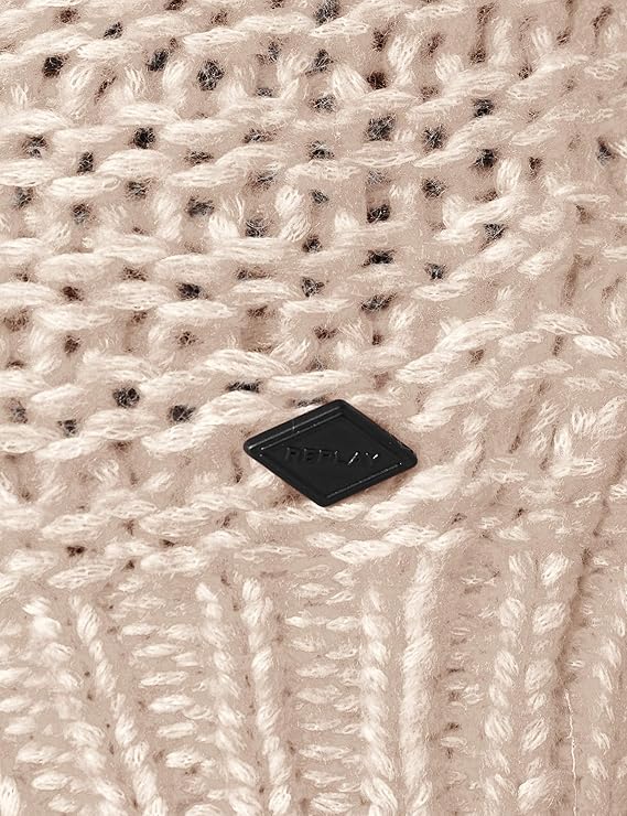 Women's sweater in "destroyed" style with zigzag knit Replay