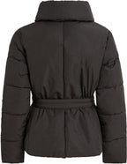 Vila, Women's padded winter jacket with belt, black
