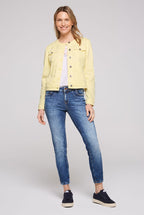 BETTY BARCLAY Cotton denim jacket, yellow 